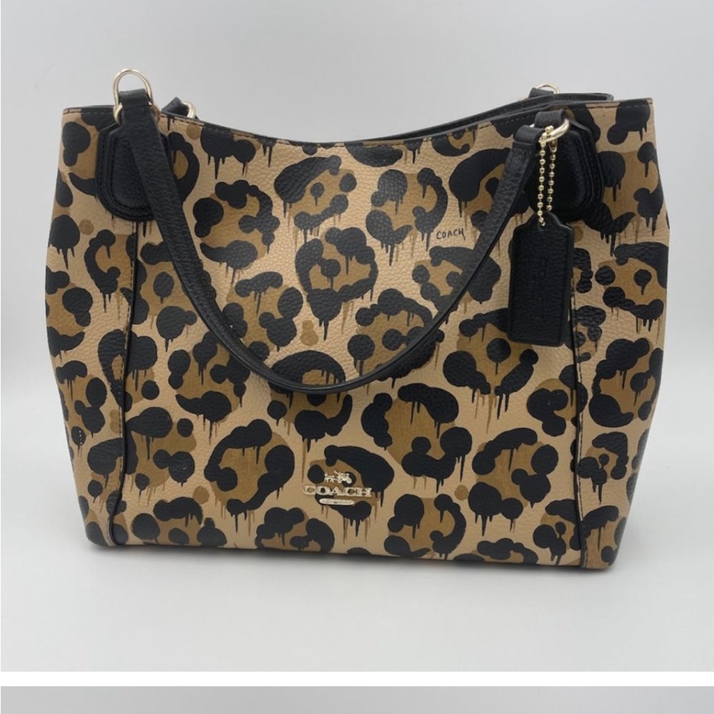 Rare Coach Ocelot Edie Shoulder Bag